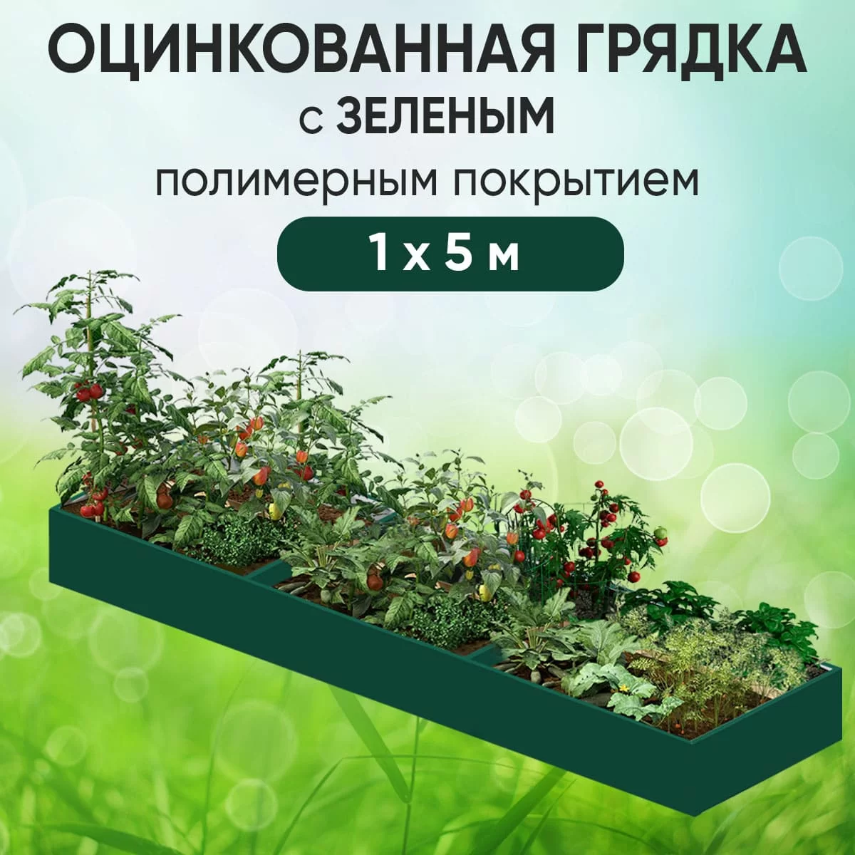 Грядка зеленая (1 х 5)